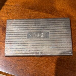 Tiffany & Co. Engraved Silver Card Holder